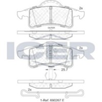Set placute frână ICER 181399 imaginea #2 — magazin online Desire.md