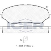 Set placute frână ICER 181443 imaginea #3 — magazin online Desire.md