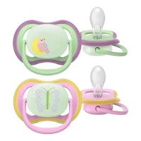 Suzeta Philips Avent Ultra Air Nighttime 6-18m 2pcs (SCF376/29)