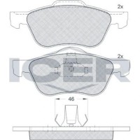 Set placute frână ICER 181528 imaginea #2 — magazin online Desire.md
