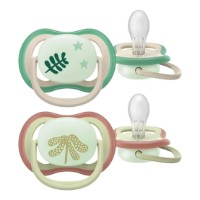 Suzeta Philips Avent Ultra Air Nighttime 6-18m 2pcs (SCF376/31) 