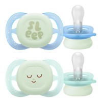 Suzeta Philips Avent Ultra Nighttine Start 0-2m 2pcs (SCF075/18)