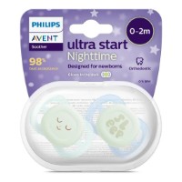 Suzeta Philips Avent Ultra Start Nighttime Sleep 0-2m 2pcs (SCF075/08) imaginea #3 — magazin online Desire.md