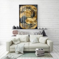 Pictură ArtShop Abstract Art With Gold Flowers 50x75cm (PA50-M)