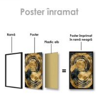 Картина ArtShop Abstract Art With Gold Flowers 50x75cm (PA50-M-L) фото №2 — интернет-магазин Desire.md