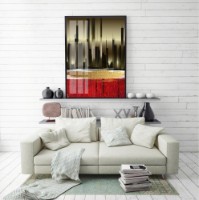 Pictură ArtShop Abstract City Silhouette 45x90cm (PA127)