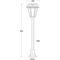 Lampa de gradină Fumagalli R22151000AFS3L imaginea #3 — magazin online Desire.md