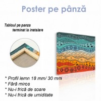 Pictură ArtShop African Ethnographic Drawing 60x60cm (PA163-L-PL) imaginea #2 — magazin online Desire.md