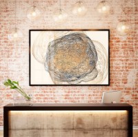 Pictură ArtShop Black & Gold Lines 75x50cm (PA178-M)