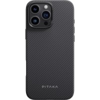 Husa de protecție Pitaka Summa iPhone 16 Pro Max Black/Grey (KI1603PMPA)