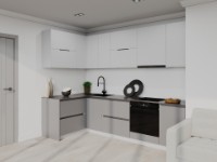 Bucătărie Bayro Monty Light Grey/Stone Grey 2600x1600