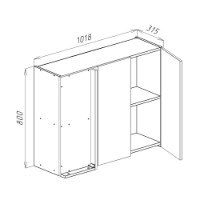 Bucătărie Bayro Monty Light Grey/Stone Grey 2800x1400 imaginea #2 — magazin online Desire.md