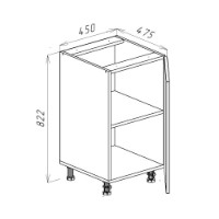 Bucătărie Bayro Monty Light Grey/Stone Grey 2800x1400 imaginea #9 — magazin online Desire.md