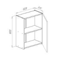 Bucătărie Bayro Monty Stone Grey/Rockford Hickory 2400x1200 imaginea #3 — magazin online Desire.md