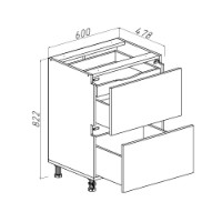 Bucătărie Bayro Monty Stone Grey/Rockford Hickory 2400x1200 imaginea #8 — magazin online Desire.md