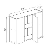 Bucătărie Bayro Monty White Mate/Trend Grey 2400x1200 imaginea #2 — magazin online Desire.md
