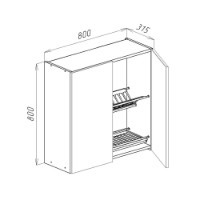 Bucătărie Bayro Monty White Mate/Trend Grey 2400x1200 imaginea #5 — magazin online Desire.md
