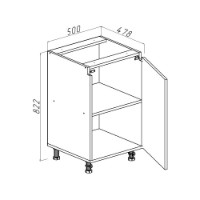 Bucătărie Bayro Monty White Mate/Trend Grey 2400x1200 imaginea #8 — magazin online Desire.md