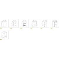 Bucătărie Bayro Spring Light Grey/Light Grey 2400 imaginea #2 — magazin online Desire.md