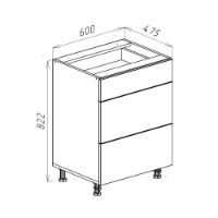 Bucătărie Bayro Spring Light Grey/White 2800 imaginea #7 — magazin online Desire.md