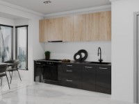 Bucătărie Bayro Spring Rockford Hickory/Antracite 2600