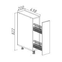 Bucătărie Bayro Spring Rockford Hickory/Light Cream 3000 imaginea #5 — magazin online Desire.md