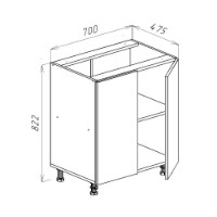 Bucătărie Bayro Spring Rockford Hickory/Light Cream 3000 imaginea #8 — magazin online Desire.md