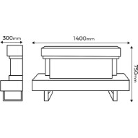 Șemineu electric Art Flame Monro & Dalas Beige/Ivory imaginea #7 — magazin online Desire.md