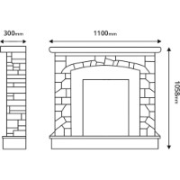 Șemineu electric Art Flame Natali & Cris White/Dark Walnut imaginea #2 — magazin online Desire.md