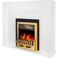 Șemineu electric Art Flame Novaflame & Galileo Gold White