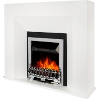 Șemineu electric Art Flame Novaflame & Galileo Silver White