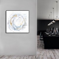 Картина ArtShop Abstract Circle With Gold Elements 40x40cm (PA234-XL)