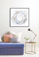 Картина ArtShop Abstract Circle With Gold Elements 80x80cm (PA234-M-L)