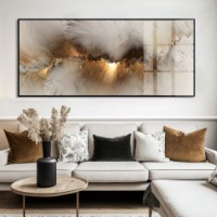 Картина ArtShop Brown & Gold Abstraction 150x150cm (PA278)