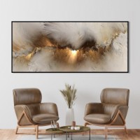 Pictură ArtShop Brown & Gold Abstraction 150x150cm (PA278-P-L)