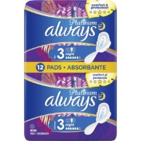 Absorbante Always Platinum Ultra Night Duo 12pcs