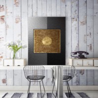 Pictură ArtShop Golden Sun In Black-Grey Background 60x90cm (PA70-P-L)