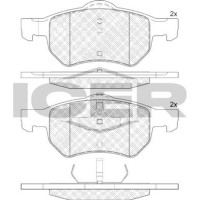 Комплект тормозных колодок ICER 181586 фото №2 — интернет-магазин Desire.md