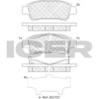 Set placute frână ICER 181608 imaginea #2 — magazin online Desire.md