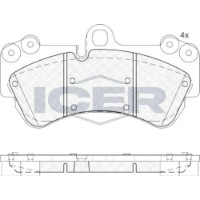 Комплект тормозных колодок ICER 181620 фото №3 — интернет-магазин Desire.md