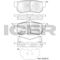 Комплект тормозных колодок ICER 181645 фото №3 — интернет-магазин Desire.md