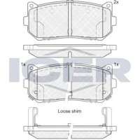 Комплект тормозных колодок ICER 181669 фото №3 — интернет-магазин Desire.md