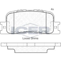 Set placute frână ICER 181706 imaginea #2 — magazin online Desire.md