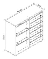 Container pentru jucării Bofigo 12-09-02 Pine/White imaginea #5 — magazin online Desire.md