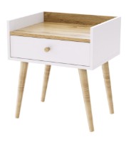 Прикроватная тумба MobiCasa 1 Asgard 50x55x40cm Kraft gold/White NPT03.10/01.555.ART