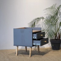 Прикроватная тумба MobiCasa 2 Asgard 50x55x40cm Kraft gold/Grafit фото №4 — интернет-магазин Desire.md