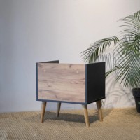 Прикроватная тумба MobiCasa 2 Asgard 50x55x40cm Kraft gold/Grafit фото №5 — интернет-магазин Desire.md