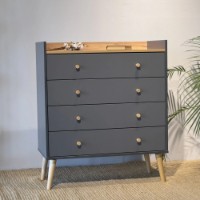 Комод MobiCasa 4 Asgard 82x96x40cm Kraft gold/Grafit CMD02.10/13.8296.ART фото №4 — интернет-магазин Desire.md