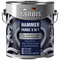 Краска Farbis Hammer 3 in 1 F 1335 Golden-Green 0.75L