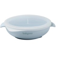 Bol cu ventuză și capac BabyOno Light Blue (1661/01) imaginea #1 — magazin online Desire.md